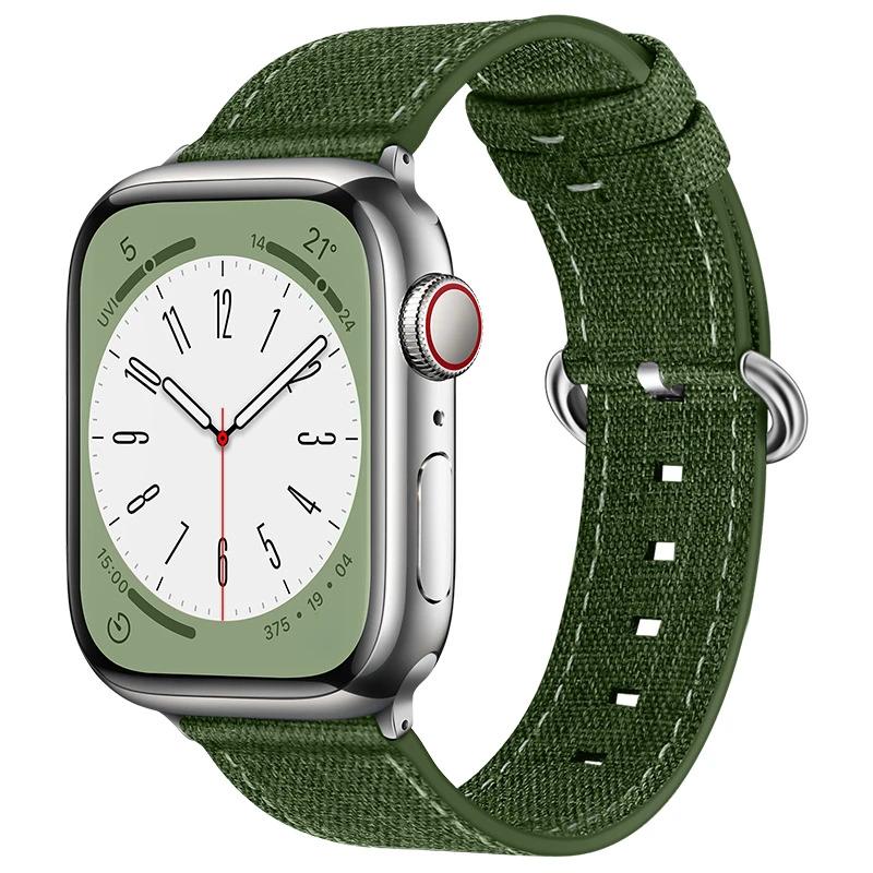 Тканевый ремешок для Apple Watch ремешок 49мм 46мм 40 41 38мм 44 45мм correa fabric Браслет для iwatch Серии 11 10 9 8 7 SE 6 ultra 3