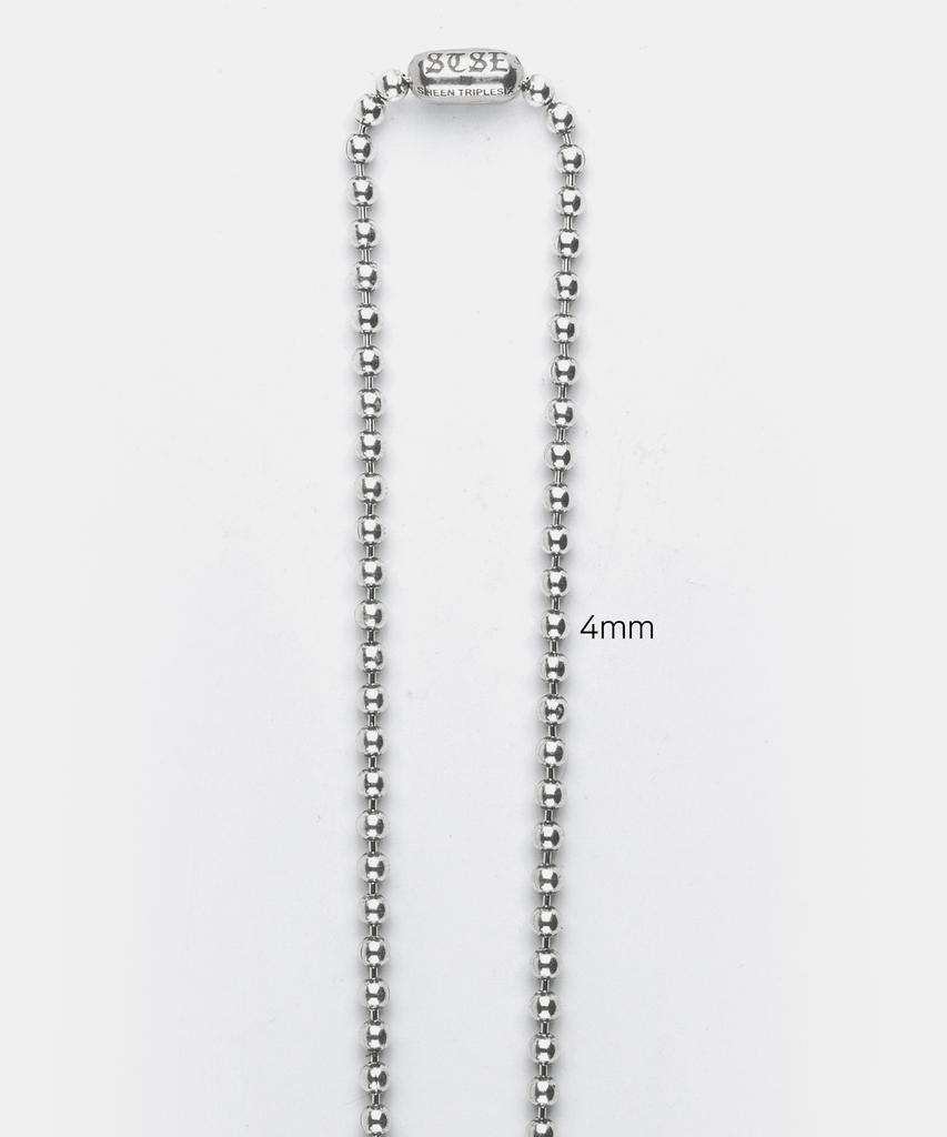Sheen666 Ball Chain Silver Necklace 5Mm