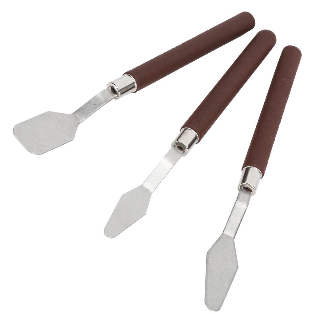 3 шт. Мастихин из нержавеющей стали, шпатель, инструмент для рисования маслом, глиняная скульптура