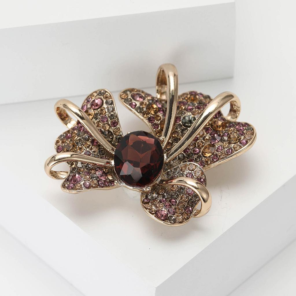 Атмосферный горный хрусталь тяжелая промышленность ирис брошь мода винтажная женская одежда брошь украшение булавка