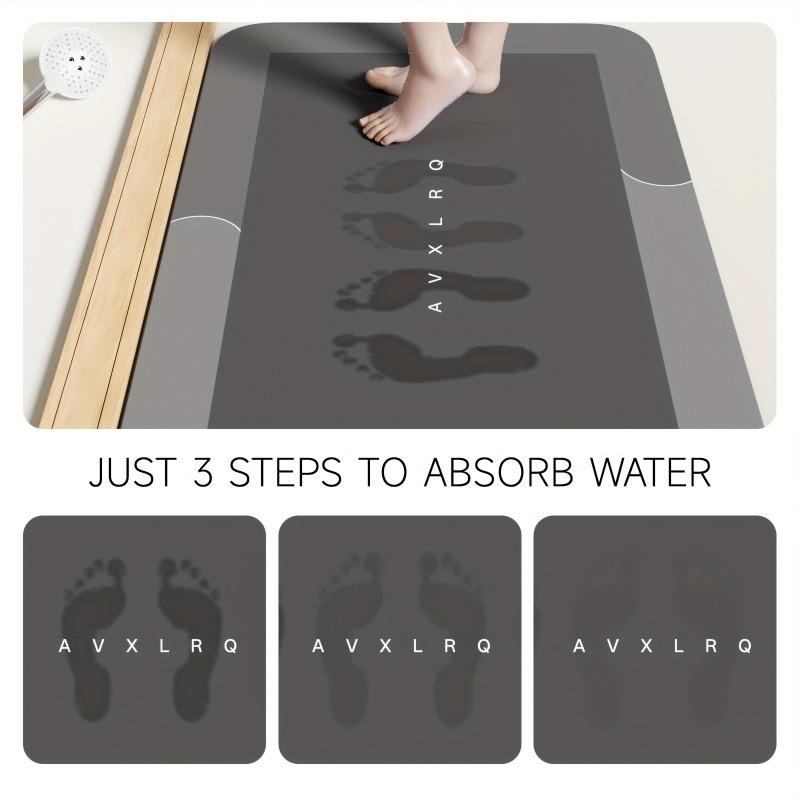 Диатомовая земля коврик для ванной Супервпитывающий Нескользящий Быстросохнущий Мягкий коврик для пола для ванной душа прачечной спальни кухни дома на колесах