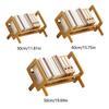 New Retro Wooden Desktop Bookshelf Stable Space-saving Tilting Book Shelf Multi-Purpose Desk Bookshelf Office