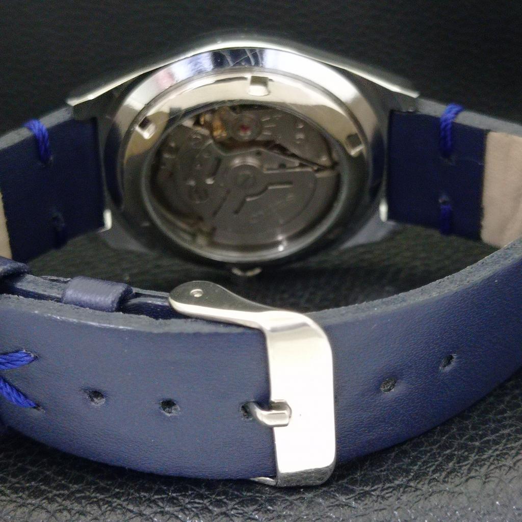 ВОССТАНОВЛЕННЫЕ ВИНТАЖНЫЕ МУЖСКИЕ АВТОМАТИЧЕСКИЕ ЧАСЫ SEIKO 5 6309A ЯПОНИЯ С СИНИМ ЦИФЕРБЛАТОМ a440892-4