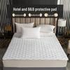 Non-slip Hotel Mattress Pad - Soft Protective Bedding for Home & Dorm