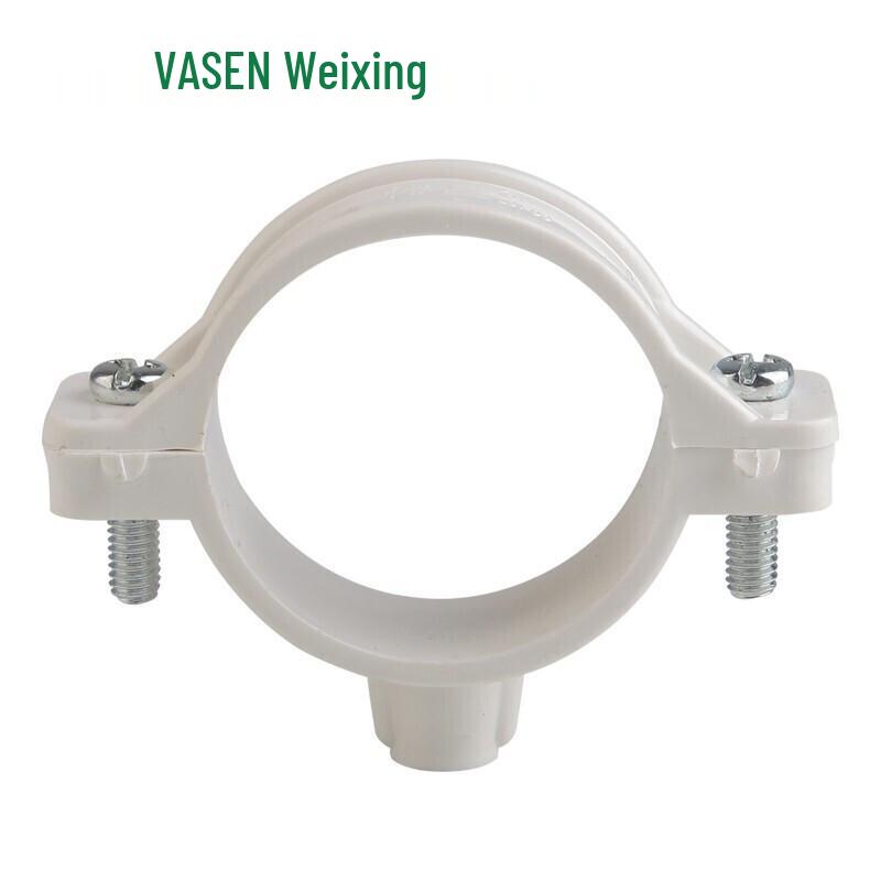 Зажим для ПВХ дренажной трубы Weixing D50 с гвоздем