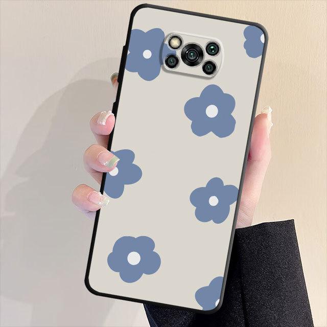 Прекрасный чехол для телефона с цветочным рисунком для Samsung Galaxy S23 S21 S22 S20 Note 20 Ultra 10 Plus 8 9 Note20ultra S21 S22, черная мягкая сумка-чехол