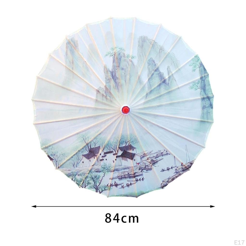 Chinese Oiled Paper Umbrella Art Classical Dance Decorative Antique for