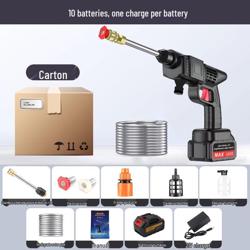 Электрический беспроводной пистолет для мойки автомобилей высокого давления
