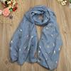 Lady Butterfly Print Long Wrap Women's Shawl Pashmina Stole Scarf Scarves