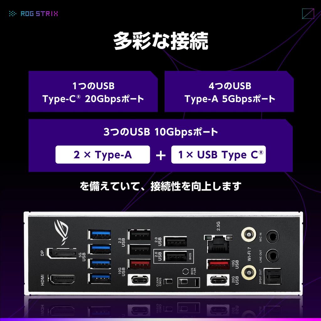 ASUS AMD AM5 AMD B850 ATX Motherboard Compatible with Ryzen 9000 7000 STRIX GAMING WIFI Domestic Authorized Distributor Product &8000 & Series/ROG