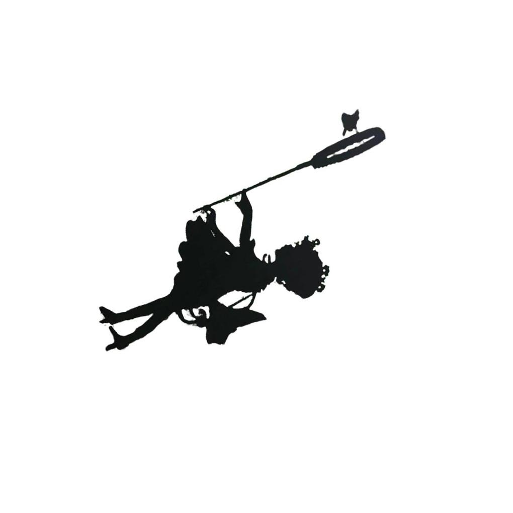 Girl Sculpture Portable Silhouette Stake Sculptures Waterproof Statue Courtyard Decoration for Patio Decor Home