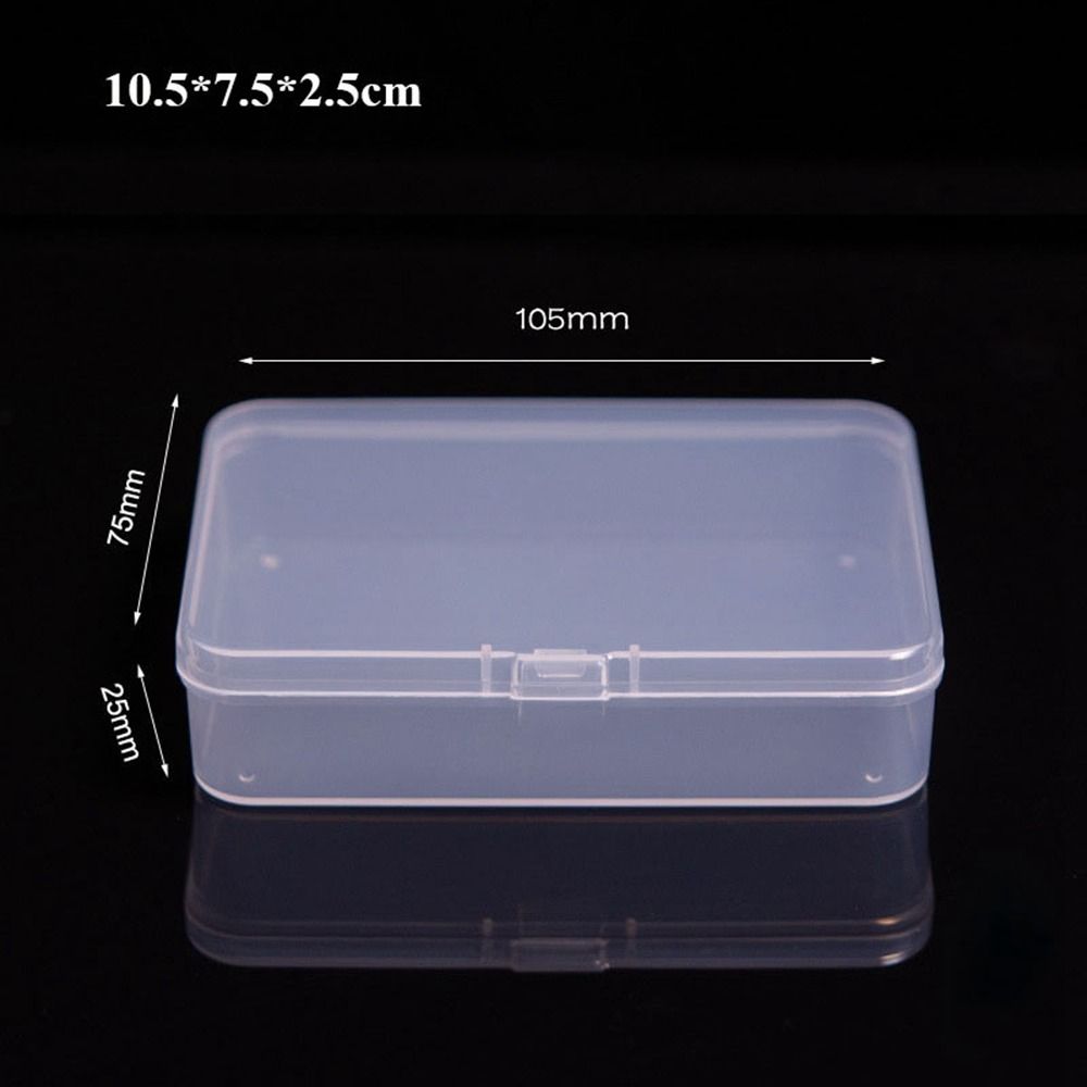Прозрачный ящик для хранения Квадратные упаковочные коробки 5 размеров Рыболовные инструменты Аксессуары Держатель для электроинструментов