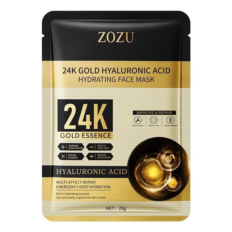 ZOZU 24k Увлажняющая и питательная золотая увлажняющая маска с гиалуроновой кислотой