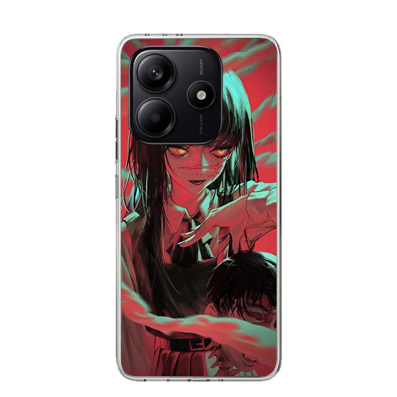 Чехол для телефона Chainsaw Man Yoru War Devil для Xiaomi Redmi Note 15 14 13 12S 12 Pro Plus 11S 11E 11 11T 10S 10 Арт Мягкий Рисунок