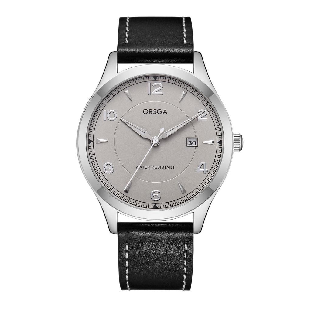 ORSGA Мужские Модные Водонепроницаемые Деловые Кварцевые Часы с Календарем