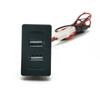 1 шт. Подходит для VW Transport T4 Автомобильное двойное USB-гнездо Зарядное устройство Синяя подсветка Двойной USB-порт Адаптер для зарядки питания