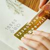 Brass Ruler Bookmark Hollow Metal Bookmark Stationery Number Letter Bookmark  Page Marker