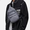 Li Ning Спортивная коллекция Athleisure Полиэстер Сумка через плечо на одно плечо Sling Bag Обычная Унисекс Теневой серый ABDT203-1