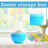 Пластиковый контейнер для хранения в форме пасхального яйца - Штабелируемые органайзеры для конфет, игрушек, поделок и праздничного декора