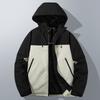 Graphene jacket fleece thickened cotton-padded coat men's winter business leisure warm windproof removable hat
