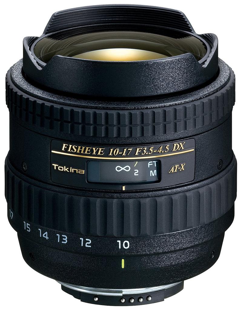 Объектив Tokina Fisheye Zoom Lens 107 DX Fisheye совместим с Nikon AT-X 10-17mm F3.5-4.5 (ЕСЛИ) АПС-С