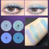 4 цвета Punk Smokey Matte Glitter Eyeshadow Long Lasting Shimmer Eye Shadow Makeup Palette Cool Toned Black Blue Eye Pigment