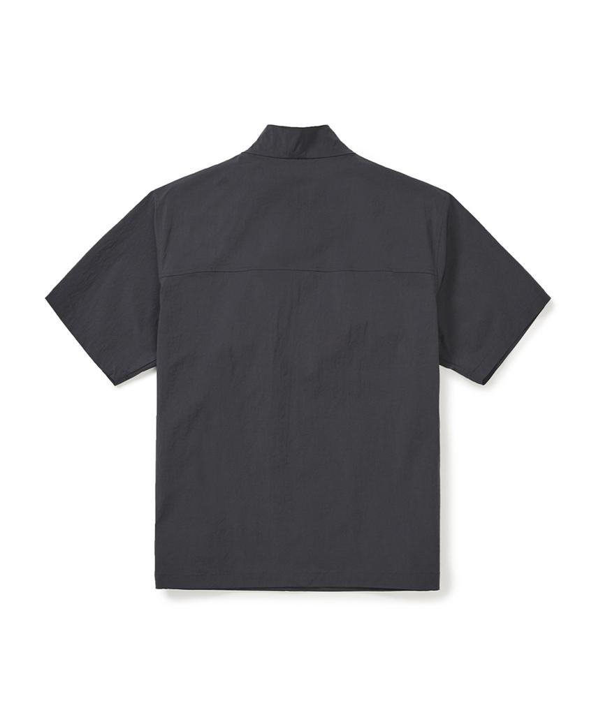 Анорак с коротким рукавом Snowpeak Apparel Root Stand Neck (S25Mmran64) Древесный уголь