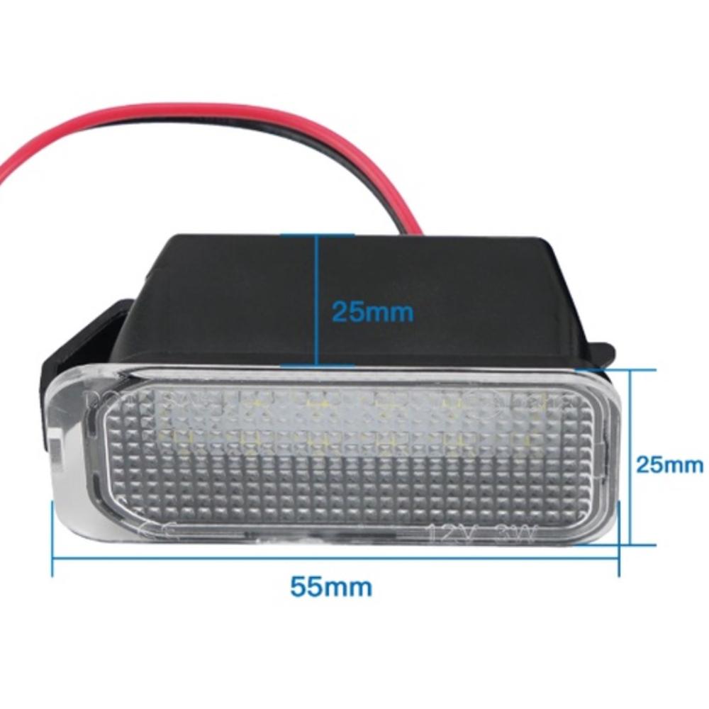 2pcs Number Plate Light for Ford Fiesta Focus Kuga Mondeo Galaxy Ecosport  Ranger Explorer LED License Lamp