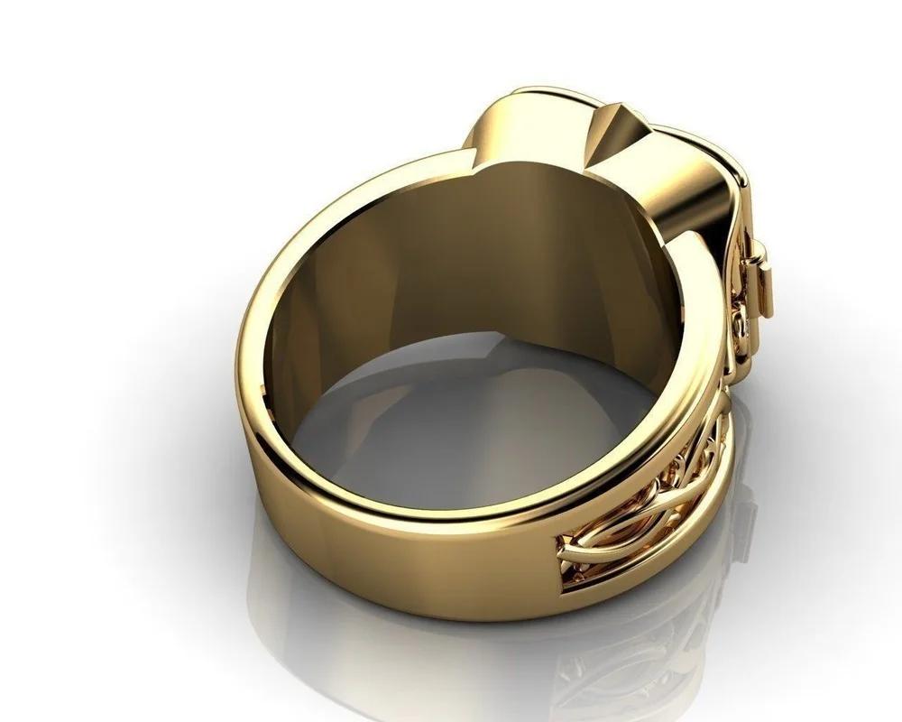 Уникальный крест с открытой крышкой, манжеты, медальон, маленький секретный узор, медные кольца для мужчин, обручальное, свадебное, мужское кольцо, ювелирные изделия