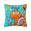 Video Game Gumballs Square Pillow Case Cushion Cover Fashion Zipper Decor Pillowcase for Home xcm