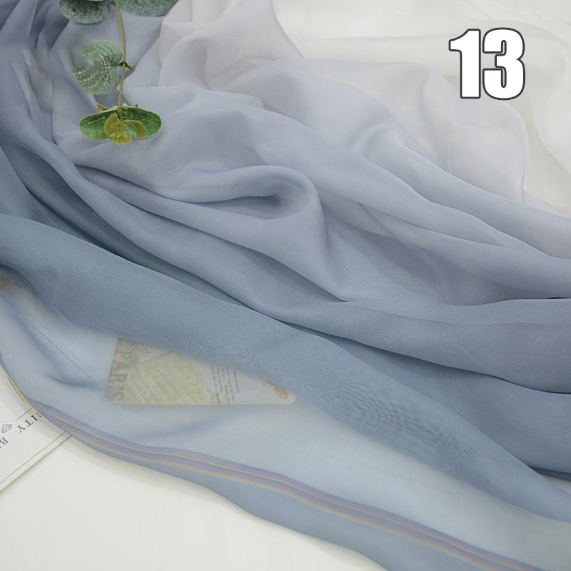 1/2/3M Ткань Шифон с Градиентом Органза Тюль Для DIY Платья Ханьфу Сценического Костюма Свадебной Вечеринки Декор Швейные Поделки