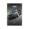 Металлический постер 80-е GTI Спортивный классический автомобиль Ретро Металлическая жестяная табличка Постер для бара Клуба Стены Дома Винтажная настенная тарелка Подвеска