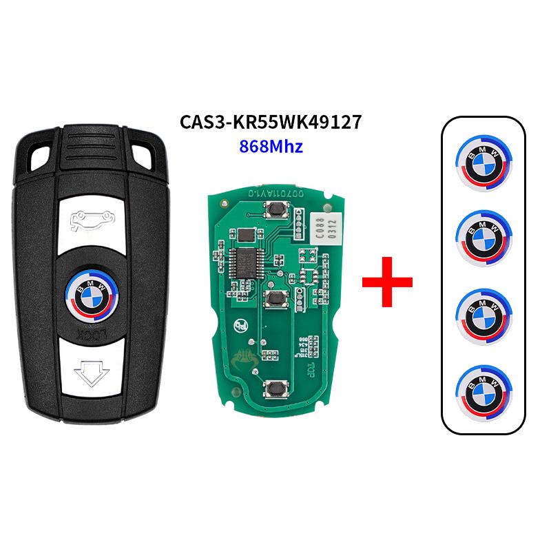 DKHN5 KR55WK49127 3-кнопочный Полу-смарт брелок для ключа автомобиля CAS3 315/433/868 МГц Чип ID46 Для BMW E90 E60 X5 X6 1 3 5 Серии Замена