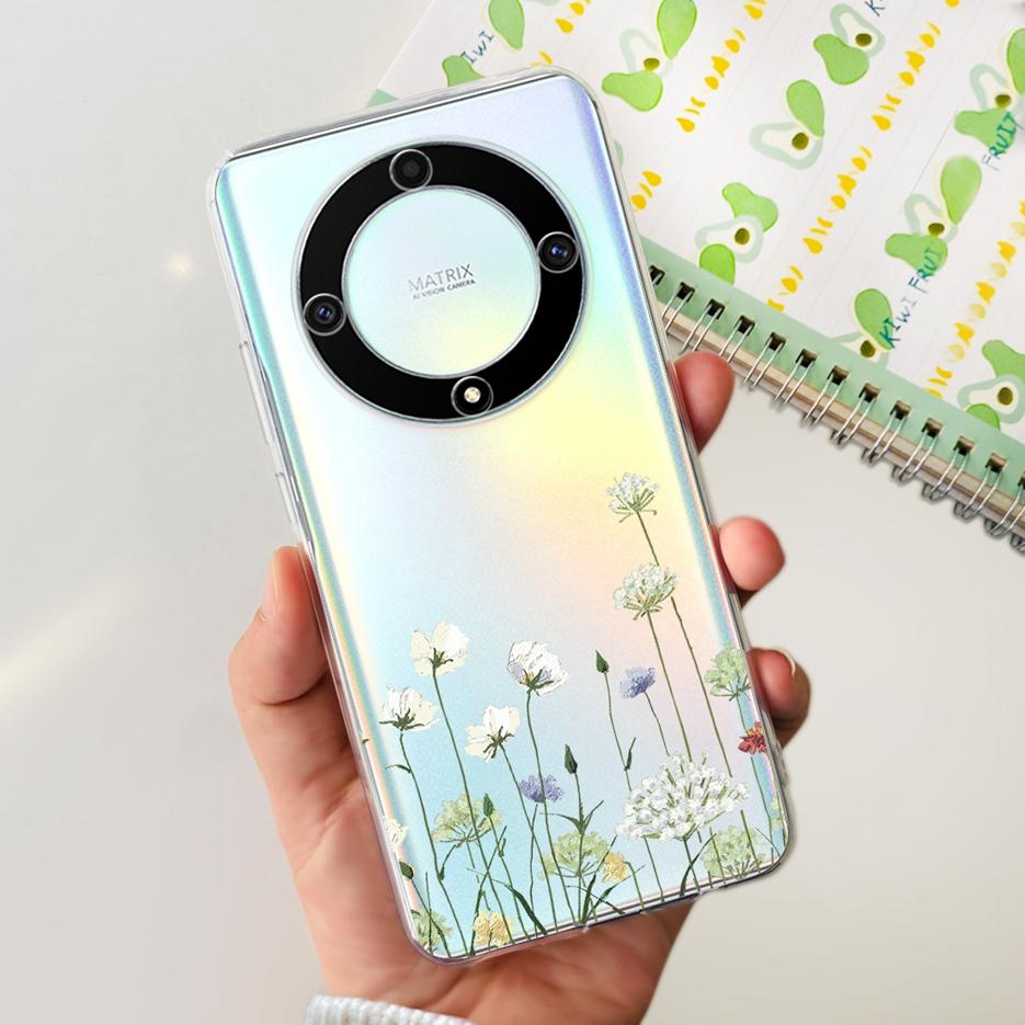For Honor X9b 5G Case 2023 New Fashion Painted Cover Clear Silicone Soft TPU Phone Case For Honor X9b HonorX9b Back Cover Bumper
