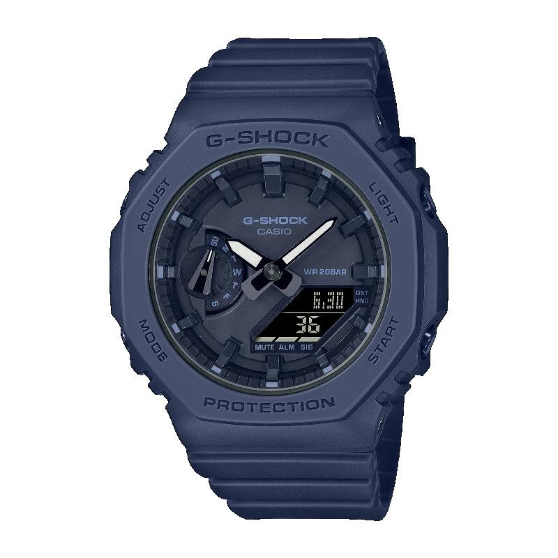 Casio Мужские кварцевые часы с аналоговым дисплеем, ударопрочные, водонепроницаемые 200 м, из смолы GMA-S2100BA-2A1
