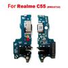 Для OPPO Realme C55 (RMX3710) Порт USB-зарядки Разъем-док Схема зарядного устройства Модуль микрофона Шлейф