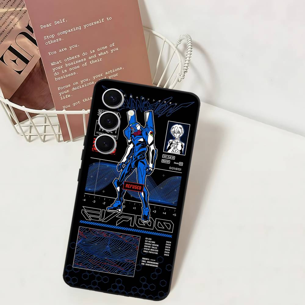 Чехол для телефона Аниме Евангелион Для Samsung S 24 Fe 25 Ultra Plus 20 Lite 21 30 22 23 24 22 Ultra 5G Fundas