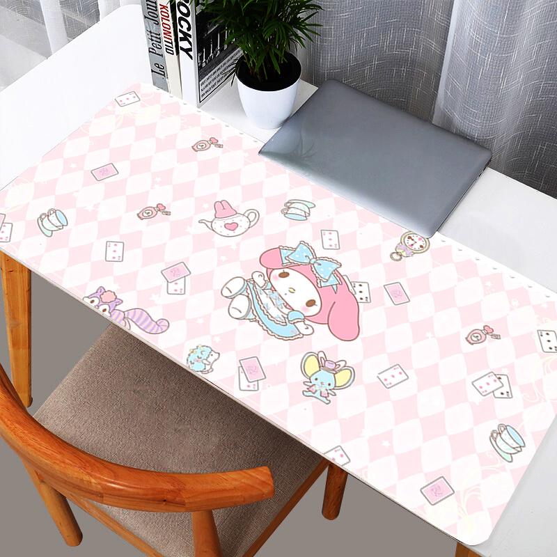 My Melody Mouse Pads Computer Laptop Big durable Keyboard Mouse Mat Anime Mousepad Keyboards Gamers Decoracion Desk Mat