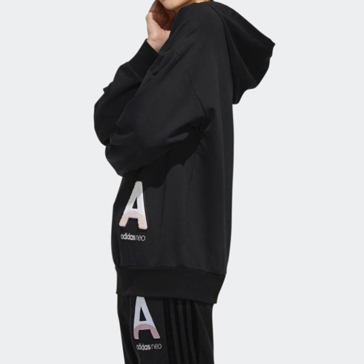 adidas Neo Classic Sport Hoodie для весенних и осенних женских топов, черный EI4289