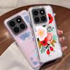 For Xiaomi 13t 11t Poco X6 X5 Redmi Note 13 12 11 10 Pro Shockproof Flower Colorful Cartoon Love Heart Silicone Clear Slim Case Cover