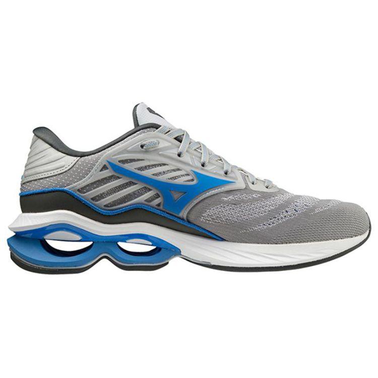 Mizuno Wave Creation 23 Carbon Plate Non-Slip Shock Absorption Low-Top Running Shoes Men Sneakers Silver Gray Blue J1GC220141