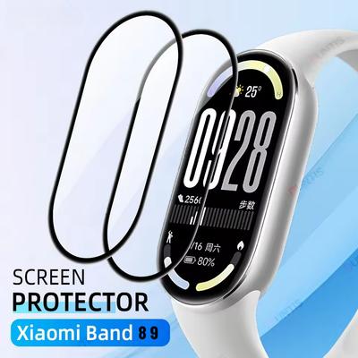 Легкая установка защитной пленки для экрана для Xiaomi Smart Mi Band 9 10 8 9pro 3D изогнутая пленка мягкое стекло защитная пленка аксессуар