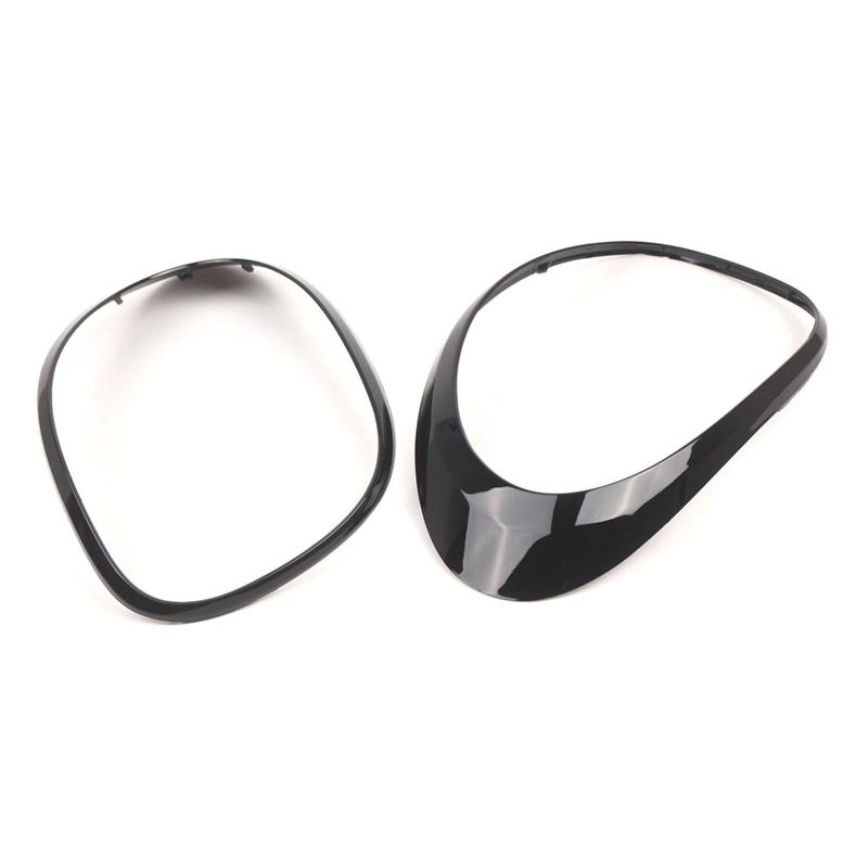 ABS Plastic Rear Taillight Trim Frame for FIAT 500L 2014 Black 68235995AA 68235996AA 2 Pcs Auto Body Decoration Kit