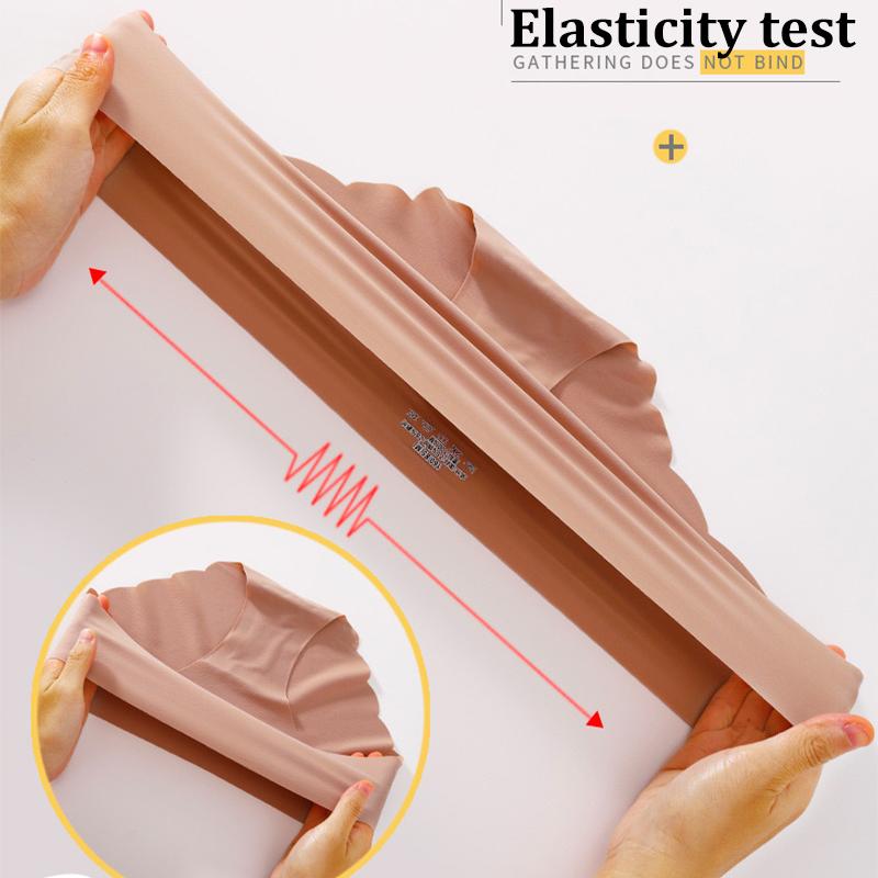 2PCS/Set M-XL Seamless Ice Silk Sexy Women Panties Pantys 7 Solid Colors Breathable Pantys Underwear For Girls Lingerie
