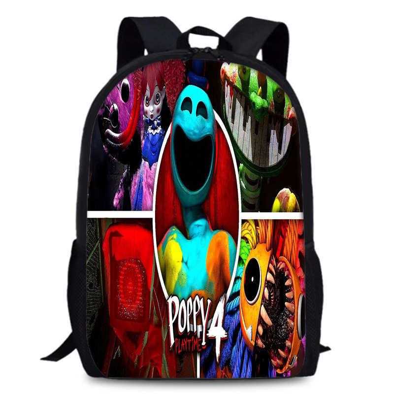 Poppy Chapter Playtime 4 Durable Bookbag 15in Laptop Anime Backpack Oxford