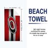 Carolina Hurricanes Print Beach Towel, Large Soft Quick Dry Towel for Beach Camping Swimming