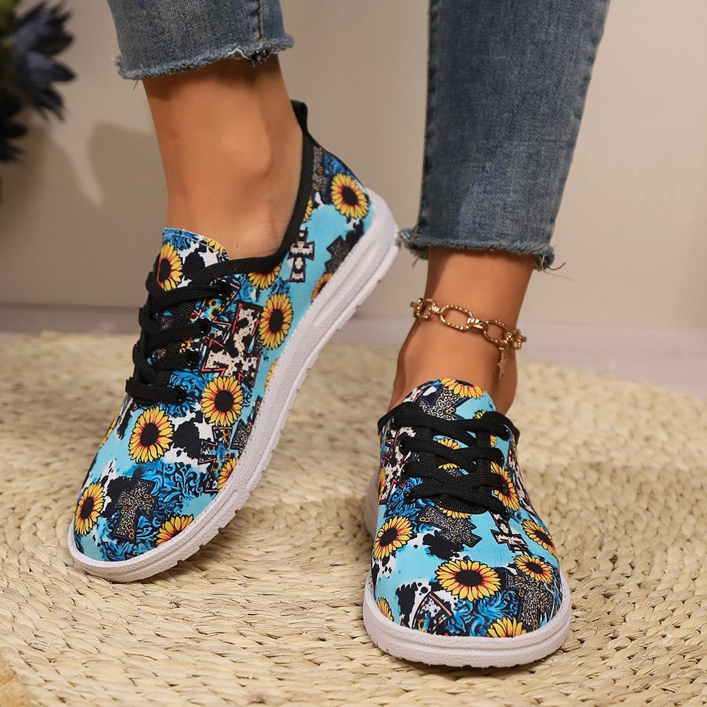 Модные женские туфли из вулканизированной кожи с круглым носком на плоской подошве для женщин, уличные туфли на шнуровке в стиле пэчворк, цветные туфли на плоской подошве с противоскользящей подошвой для женщин