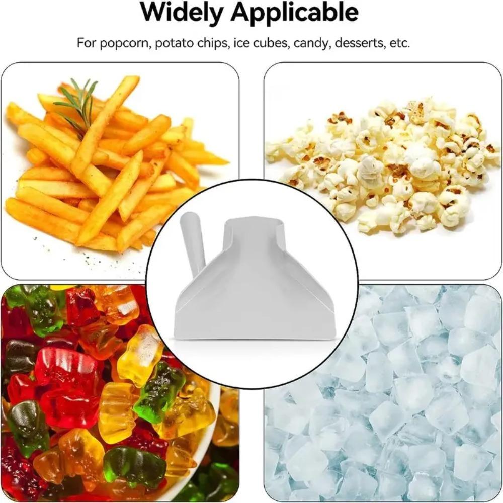 Пластиковый совок для чипсов Серый упаковщик для попкорна Многофункциональная лопатка для картофеля фри Ресторан быстрого питания