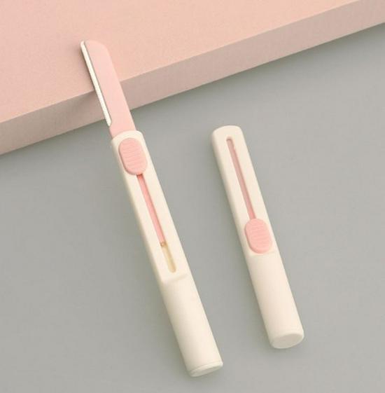 Эксклюзив для новичков: Выдвижной триммер для бровей и бритва из нержавеющей стали, набор