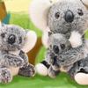 POPETPOP Koala Plush Soft PP Cotton Cute Simulation Animal Doll for Home and Office Decor Toy, 11-inch, Material, Gray, Kids,
